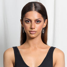 Load image into Gallery viewer, Link Me Hoops, Silver