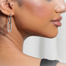 Load image into Gallery viewer, Link Me Hoops, Silver