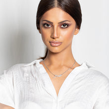 Load image into Gallery viewer, Arabic Script Patience-Sabr Necklace, Silver