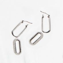Load image into Gallery viewer, Link Me Hoops, Silver