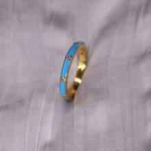 Load image into Gallery viewer, Enamel x Clear Zircon Ring