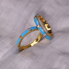 Load image into Gallery viewer, Enamel x Clear Zircon Ring
