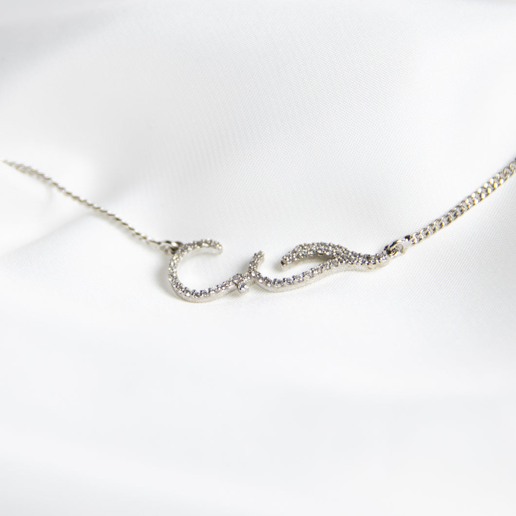 Arabic Script Love-Hub Bracelet, Silver