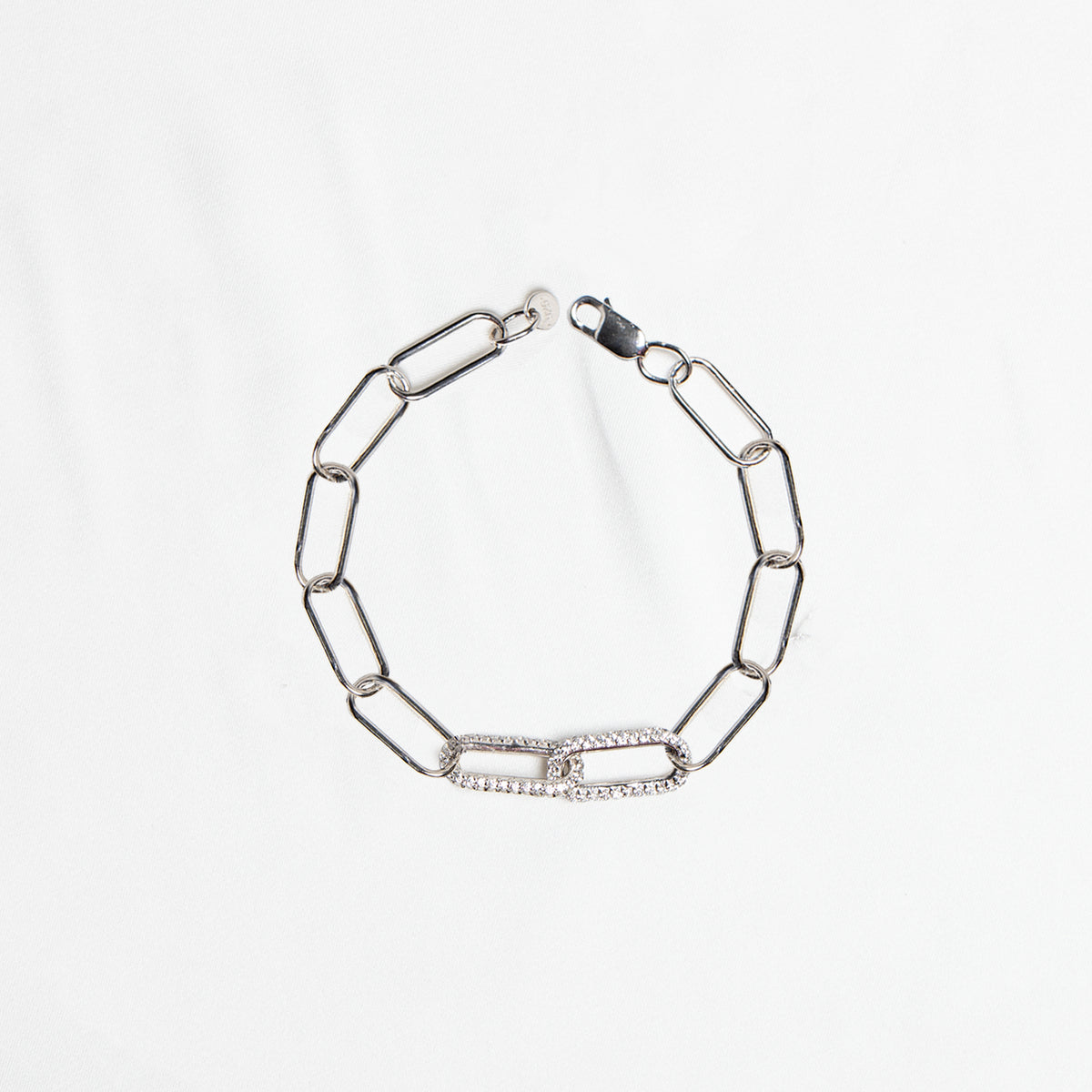 Link Me Bracelet, Silver