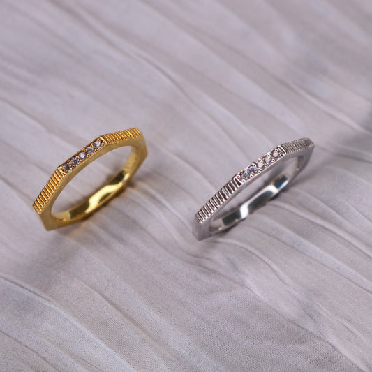 Slim Octo Pavé Ring