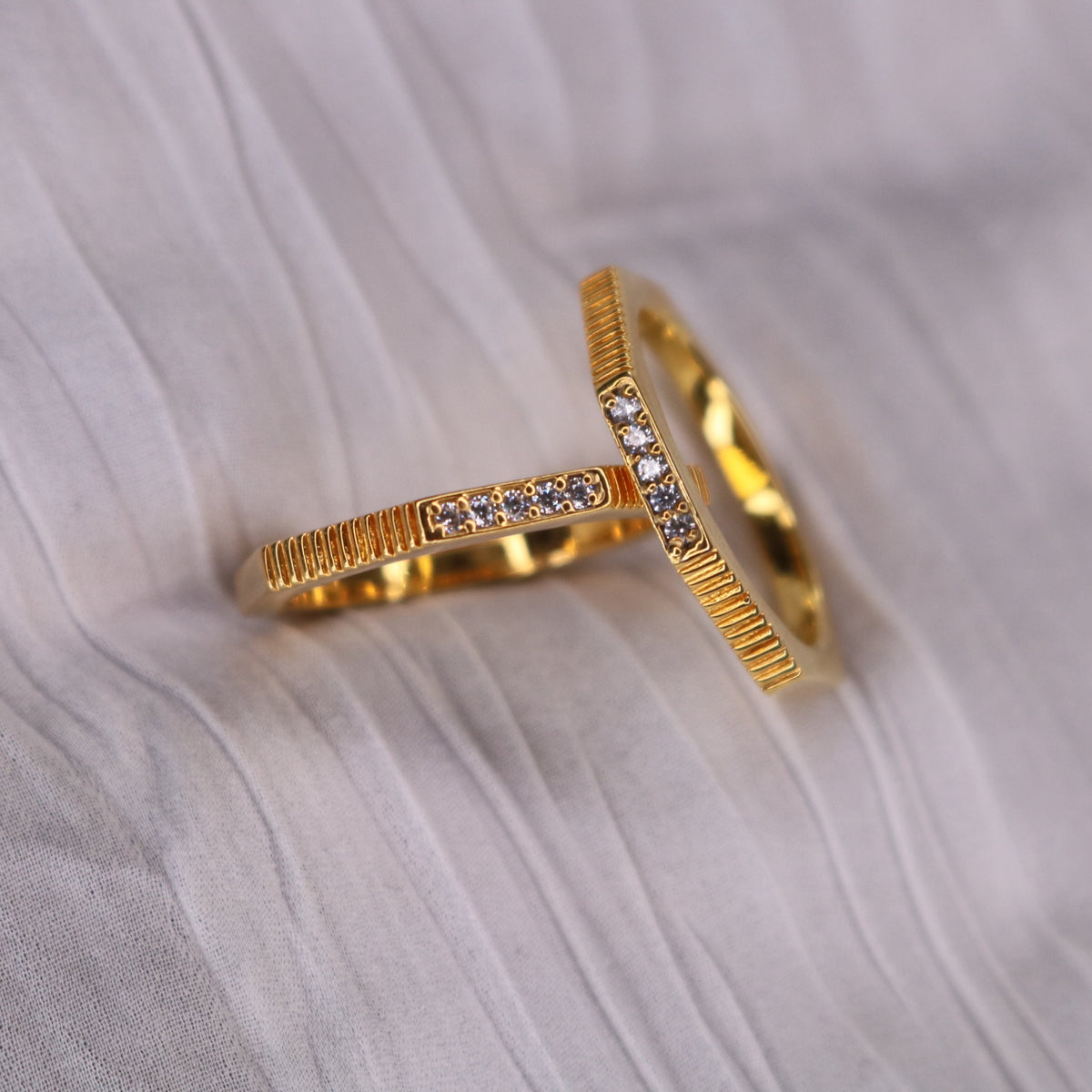 Slim Octo Pavé Ring