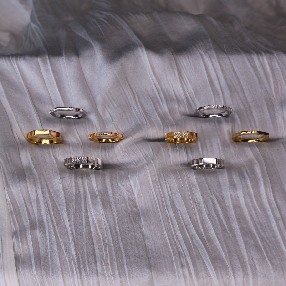 Wide Octo Pavé Ring