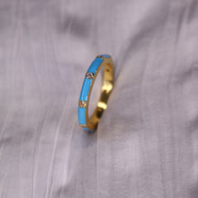 Load image into Gallery viewer, Enamel x Clear Zircon Ring
