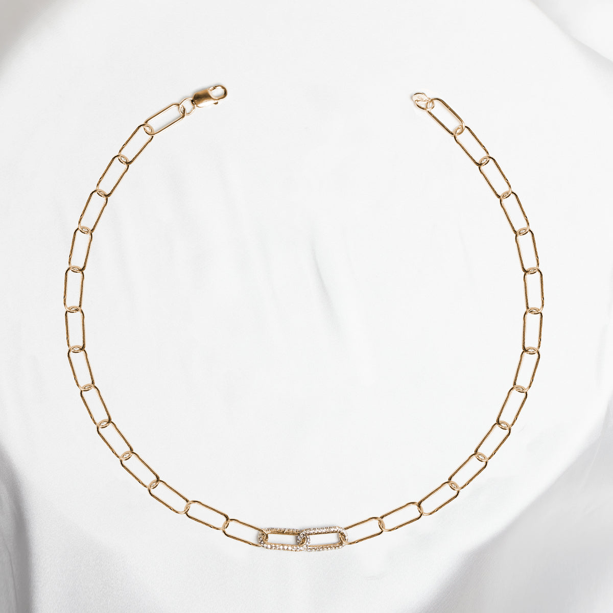 Link Me Necklace, Gold